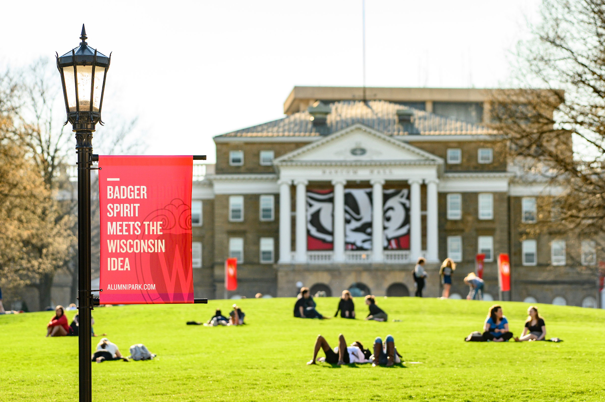 Bascom hill at UW Madison